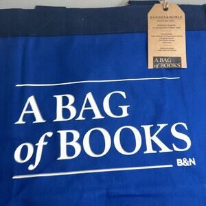 NWT! Barnes & Noble A Bag of Books Premium Organic In-Conversion Cotton Tote